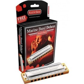 Resim Hohner Marine Band Deluxe Mızıka mi Bemol Majör 