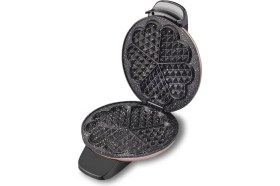 Resim Pembe Waffle Makinesi, Şık ve Kullanışlı, Gold Detaylı, Pratik ve Lezzetli Anlar Için 