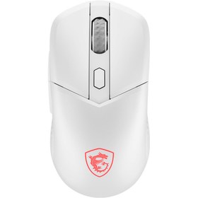 Resim MSI Versa 300 Wireless Beyaz RGB Şarjlı Optik Kablolu/Kablosuz Oyuncu Mouse 