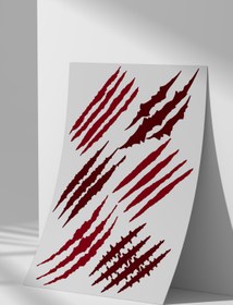 Resim Sticker Market Kesik, Iz Sticker Seti, Düz Yüzeyler Için A4 Boyutu Çıkartma Etiket Seti 