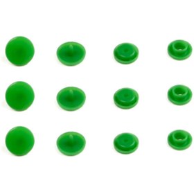 Resim SeraSelin 100 Adet Plastik Çıtçıt Yeşil Çıtçıt T5=12,4 mm DİKİŞSİZ Kolay Takılır Yeşil Çıt Çıt Seti 