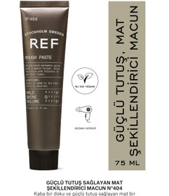 Resim REF STOCKHOLM Rough Paste N°404 75 Ml Travel Size Güçlü Tutuş Sağlayan Mat Şekillendirici Macun 