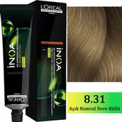 Resim Loreal Professionnel Inoa - Amonyaksız Saç Boyası No: 8.31 Açık Kumral Dore Küllü 60g 