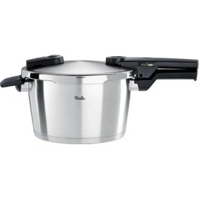 Resim Fissler Vitaquick Premium 6 Litre Düdüklü Tencere + Kırmızı Cenit Tava Set 