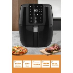 Resim Goldmaster Starblack 21 Parça Airfryer Sıcak Hava Fritöz Avantajlı Elektronik Evlilik Paketi Elektrikli Mutfak Çeyiz Seti 