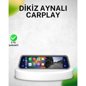 Resim İsmiyle Al Mey Ithalat® 10 Inç Tam Dokunmatik Dikiz Aynası Kamera Ön Arka Full Hd 