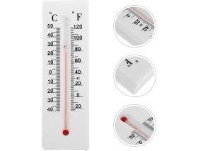 Resim Sunup SN-24891 Dekoratif Gizli Bölmeli Termometre Ev Tipi Duvar Termometresi 