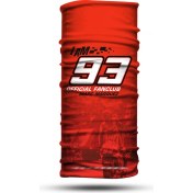 Resim Dair Aksesuar Marquez 93 Desenli Motosiklet Boyunluk Bandana 