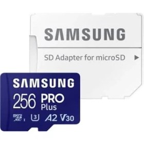 Resim Samsung Pro Plus 256 GB Microsd Hafıza Kartı + Adaptör, 180 Mb/sn'ye Kadar, Full Hd ve 4K Uhd, Uhs-I, C10, U3, V30, A2, Telefonlar, Tabletler, Gopro, Djı Drone Için 