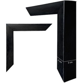 Resim Yağlı Boya Dokulu Tablo Renkli Spatula Soyut Siyah Çerçeveli U08020-179029 