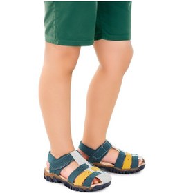 Resim Kiko Kids Erkek Çocuk Sandalet Arz 2356 Petrol - Sarı 