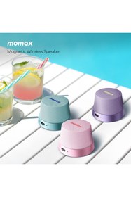 Resim Momax 1-Vibe Go Magnetic Wireless Taşınabilir Gerçek Kablosuz Hoparlör (Pembe) 