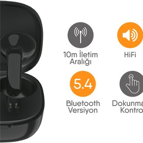 Resim Lucatech Mercury Bluetooth Kulaklık iPad Mini 6 Uyumlu (Derin Bas) 