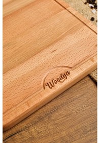 Resim Ahşap Kesme Tahtası - Ahşap Sunum Tahtası - Ahşap Servis Tahtası - Anneler Günü Hediyesi 38x23 Cm Ahşap 
