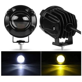 Resim Offroad Sis Lambası 40w Beyaz-amber Çakarlı 12-30v / Lass297 