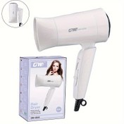 Resim Konsantre Nozullu Seyahat Saç Kurutma Makinesi - Kompakt 800W Taşınabilir Saç Kurutma Makinesi, 2 Hız Ayarı, Katlanabilir Sap, Fırçalı Motor, Avrupa Standart Fiş, 1.5m Kablo Altında, 220V - Beyaz 