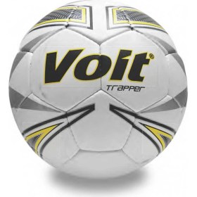 Resim Voit Trapper Pu Futbol Topu N4 Beyaz-Sarı Numara 4 