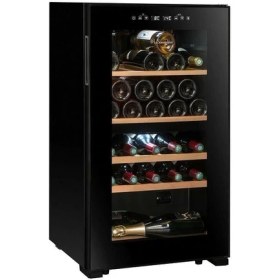 Resim La Sommeliere Service Solo Şarap Dolabı 32 Şişe Kapasiteli Kayın Ağacı Raflarla Modern Tasarım 