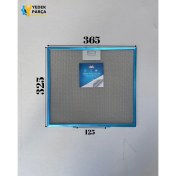 Resim Candy Uyumlu Davlumbaz 36,5X32,5 cm Arka Ara 12,5 cm Aspiratör Filtresi 