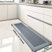 Resim 1 adet Kaymaz Diyatomitli Yer Matı - 3mm Kalınlık, Doğal Kauçuk Taban, Süper Emici ve Kolay Temizlenebilir, Mutfak, Banyo, Giriş için Rahat Ayak Padı - Siyah, Çeşitli Boyutlarda Mevcut, Mutfak Zemin Matı, Ayak Padı 