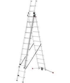 Resim Hailo S100 Profilot 3x12 Basamaklı Alüminyum Merdiven 