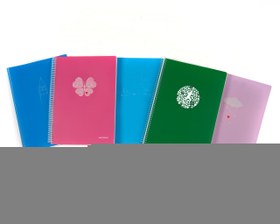 Resim A5 80 Yaprak Kareli Plastik Kapak Okul Defteri 