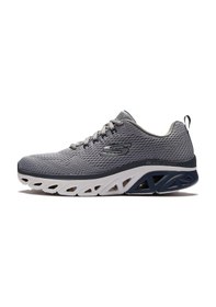 Resim Skechers Glide-step Sport-wave Heat Memory Foam Mens Walking Shoes Hafızalı Taban Unisex Yürüyüş Ayakkabısı Gri Gri 