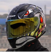 Resim Sarı Cam + Ls2 Rapid 2 Spox Motosiklet Kaskı Gri 