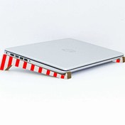 Resim Gift Taşınabilir Ahşap Kırmızı Beyaz Laptop Standı BK