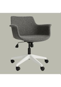 Resim Kaya Ofis Curve Ergonomik Çalışma Koltuğu 140 Kg Beyaz Gri 