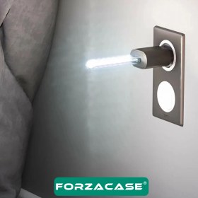 Resim Forzacase Taşınabi̇li̇r 8 Ledli̇ Flash USB LED Işık Kitap Okuma Gece Lambası - FC805 