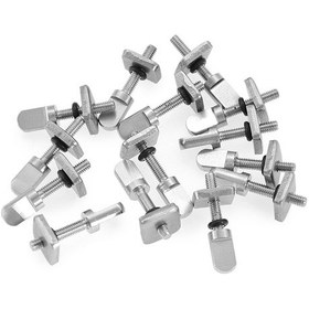 Resim Qingmipy 3 Adet 316 Paslanmaz Çelik Sup Surf Tahtası Yanal Kanat Somunu, M4 El Vidalı Sabit Parça Seti 