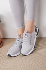 Resim TOFİSA Kadın Gri Siyah Spor Ayakkabı - 25248 