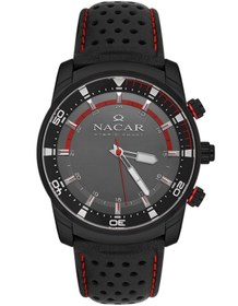 Resim Nacar SAFİR CAM SİYAH HIBRID ERKEK KOL SAATİ NS01-2934322-BBL1 