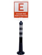 Resim Eczane Önü Park Etmeyiniz Uyarı Levhalı Delinatör Seti Siyah N11.75 