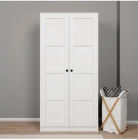 Resim Lucas 2 Kapılı Yüklük, Yorgan, Yastık Dolabı - Mat Beyaz Beyaz 