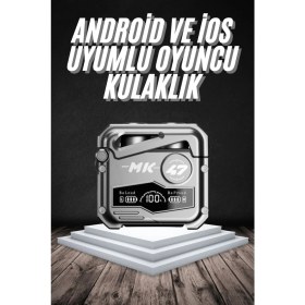 Resim Techno Stock Bluetooth Kulaklık Dokunmatik Kontrol Tws Kablosuz Kulaklık Hi-Fi Stereo 
