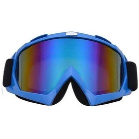 Resim Maoyaya 09 Off-road Lokomotif Motosiklet Kask Gözlükleri Mavi, Güçlü Korumayla 