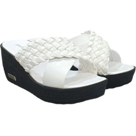 Resim Pierre Cardin Örgülü Anatomik Dolgu Topuk Günlük Bayan Terlik 