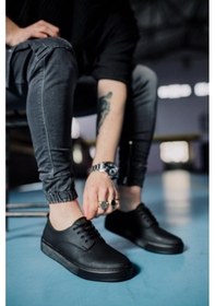 Resim Knack Günlük Ayakkabı 077 Siyah (Siyah Taban) 