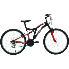 Resim Belderia Tec Master 26" Jantlı Dağ Bisikleti 21 Vites V-Fren Siyah-Kırmızı 