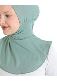 Resim Modish Group Kadın Boyunluklu Hijab Tesettür Pratik Spor Bone - Sarı Açık Yeşil 