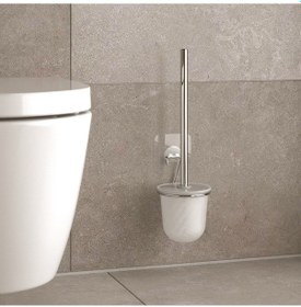 Resim Teknotel Yapışkanlı Paslanmaz Tuvalet Fırçası Krom St195 