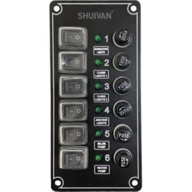 Resim Remkay SHUIVAN 6'lı Switch Panel İzoleli Sigorta Paneli 