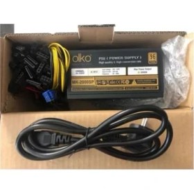 Resim SHC4200 Olko MK-2000SP 2000W 96+ Platinum 16XPCIE (6+2pin) Mining Çoklu Power Supply 
