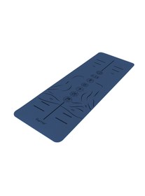 Resim Gymo Sembol Hizalamalı 6mm TPE Yoga Matı Pilates Minderi Mavi 