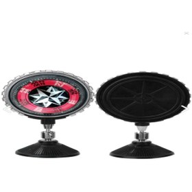 Resim EFGARAGE Araç Içi Büyük Boy Vantuzlu Ayarlanabilir Oto Ledli Pusula Kırmızı Işıklı 