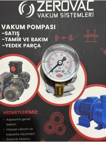 Resim SIMGA 0-2,5 Bar Çap Ø40 Mm Alttan Bağlantılı Kuru Tip Manometre 