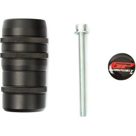 Resim GP Kompozit Honda XL750L Transalp 2023-2024 Uyumlu Egzoz Koruma Takozu Siyah 