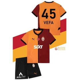 Resim Galatasaray Lisanslı 24-25 5 Yıldızlı İsim Yazılı Çocuk Forma Set Sarı - Kırmızı 